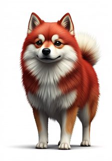 fluffy red pomeranian