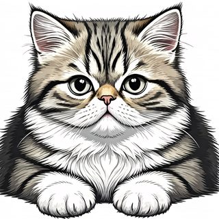 fluffy tabby kitten