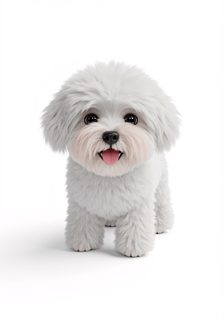fluffy white puppy