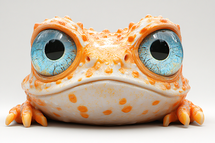 Cute Frog with Big Eyes