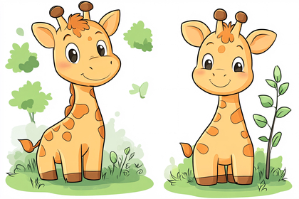 Cute Giraffe Cartoons