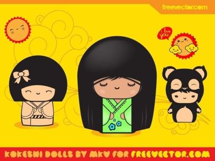 Cute Girls Free Vector