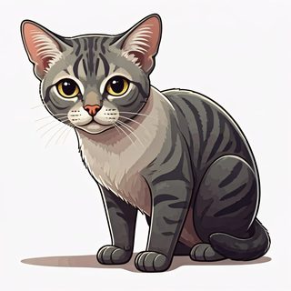 grey tabby cat