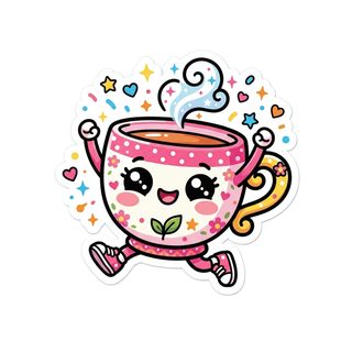 happy tea cup