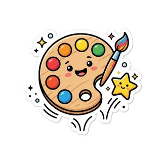 kawaii art palette