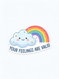 kawaii rainbow cloud