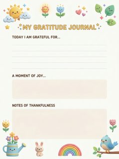 kawaii gratitude journal