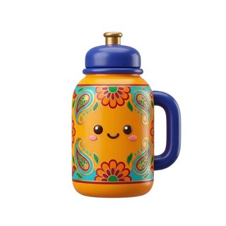 kawaii paisley mug