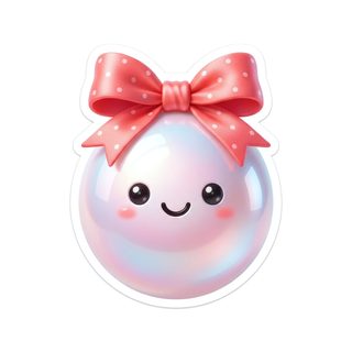 kawaii iridescent ornament