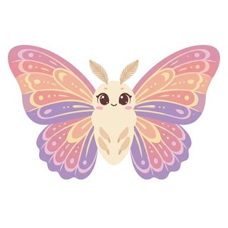 kawaii pastel butterfly