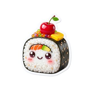 kawaii sushi sticker