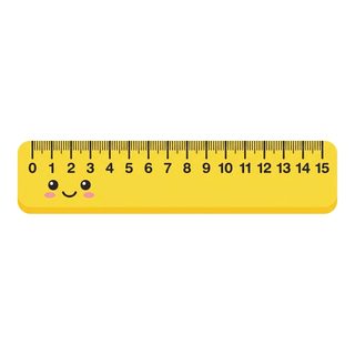 kawaii yellow ruler