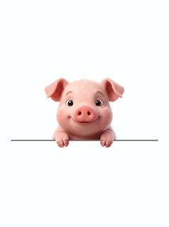 cute piglet sign