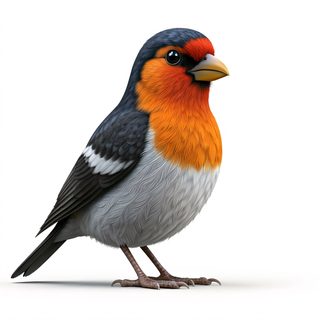 cute songbird illustration