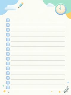 pastel planner template