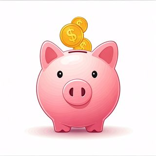 pink piggy bank