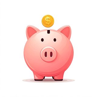 pink piggy bank