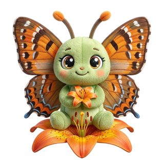 plush butterfly character