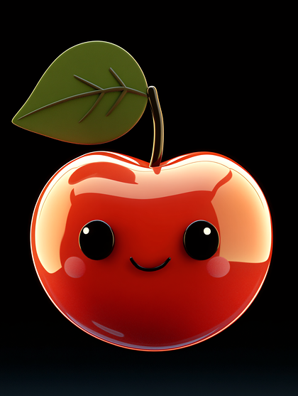 Cute Red Apple Emoji