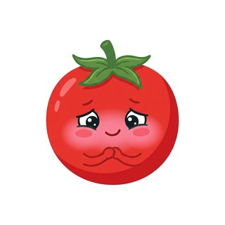 shy tomato character