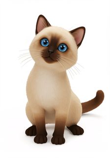 siamese kitten character