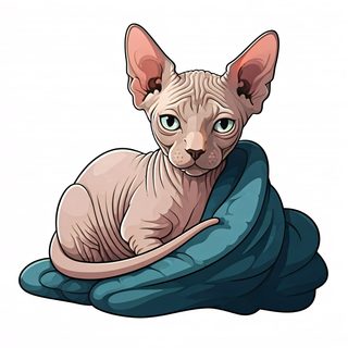 Sphynx cat blanket