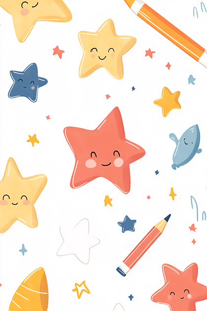 Cute Stars and Stationery