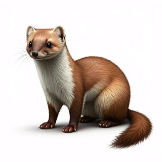 stoat portrait