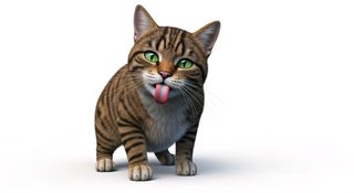 silly tabby kitten