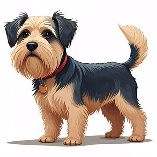 cute terrier illustration