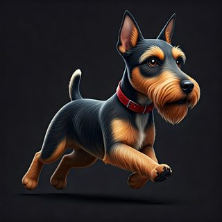 running terrier puppy