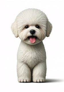 white bichon puppy