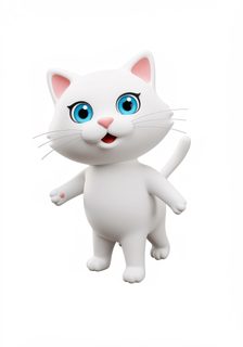 cute white cat