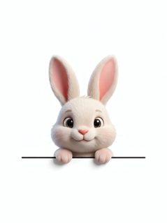 cute bunny sign