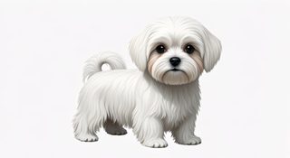 maltese puppy portrait