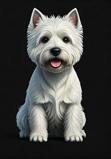 White Westie Dog