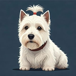 Westie Terrier Portrait