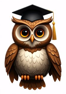 wise graduation owl