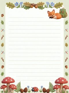 woodland stationery paper