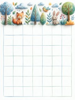 woodland animal planner