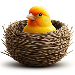 yellow canary nest