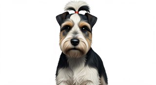 yorkie puppy portrait