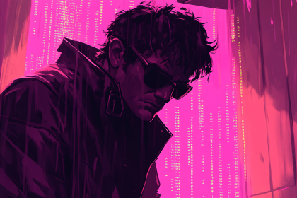 Cyberpunk Hacker Portrait
