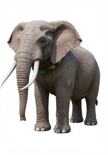 cyborg elephant illustration