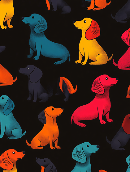 Dachshund Dog Pattern