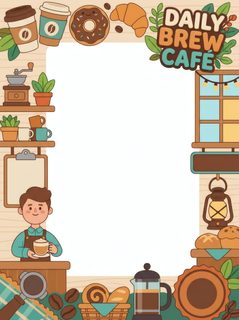cafe menu frame
