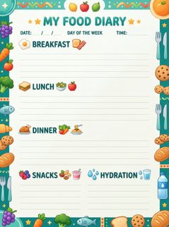 food diary planner