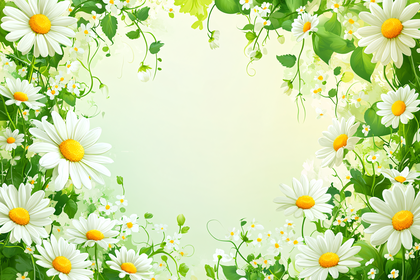 Daisy Floral Frame
