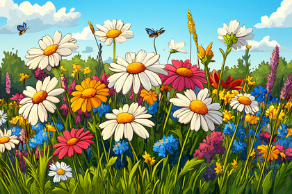 Daisy Flower Meadow