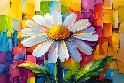 Daisy Flower Painting
